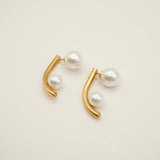 ciite' シーテ ピアス(両耳用) 【 金属アレルギー対応 】パールキャッチ デザインピアス サージカルステンレス