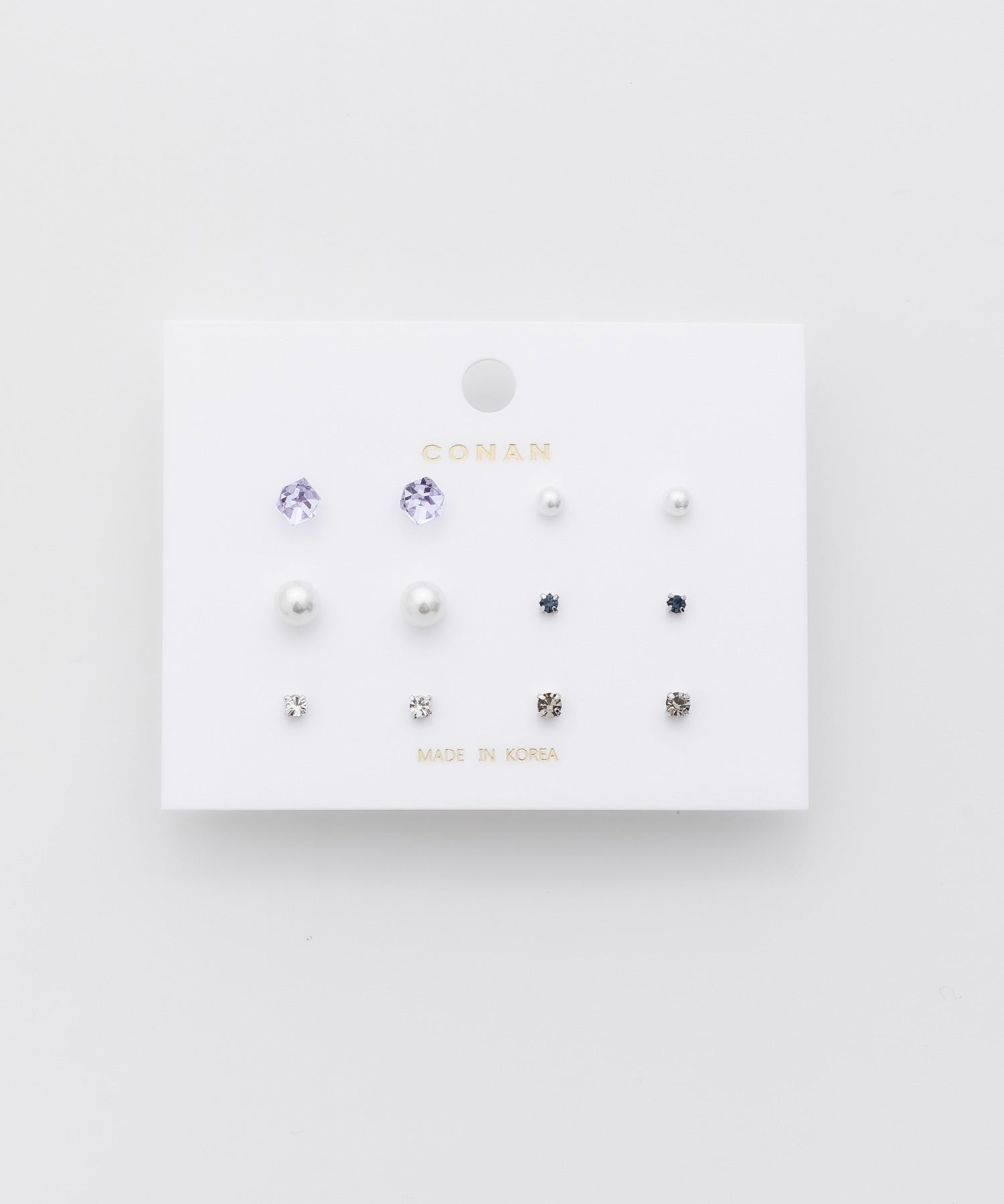 ciite' シーテ ピアス(両耳用) ピアス 6セット / pierce 6 set パープル FREE