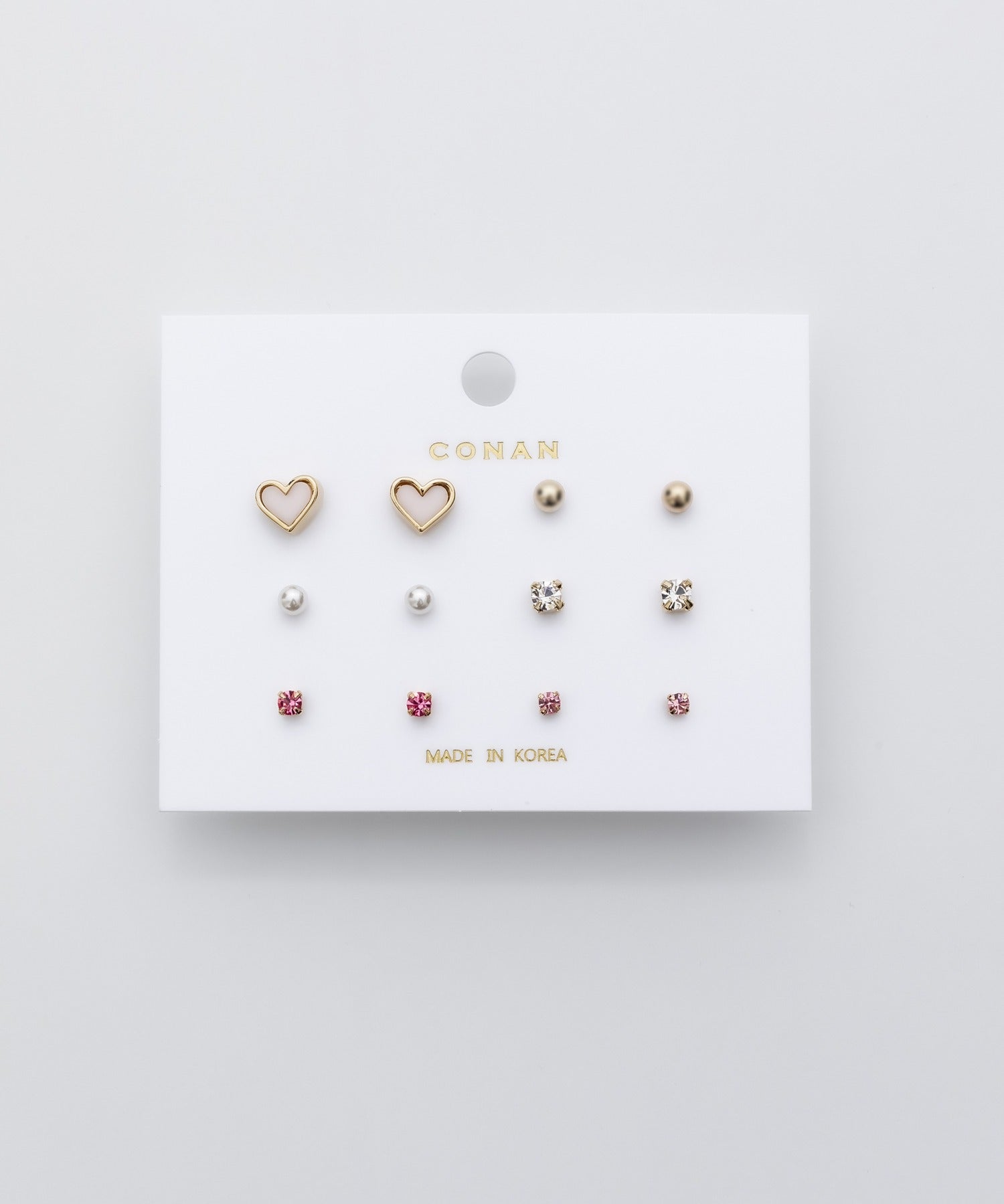 ciite' シーテ ピアス(両耳用) ピアス 6セット / pierce 6 set ピンク FREE