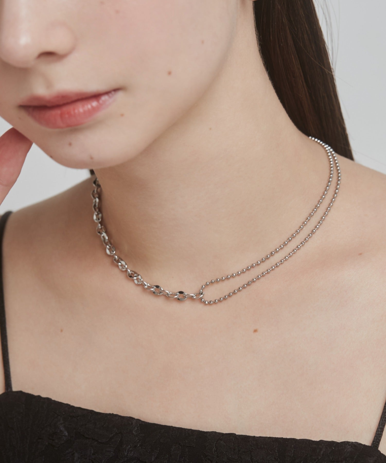 ciite' シーテ ネックレス 【 金属アレルギー対応 】 ニュアンスチェーンネックレス サージカルステンレス