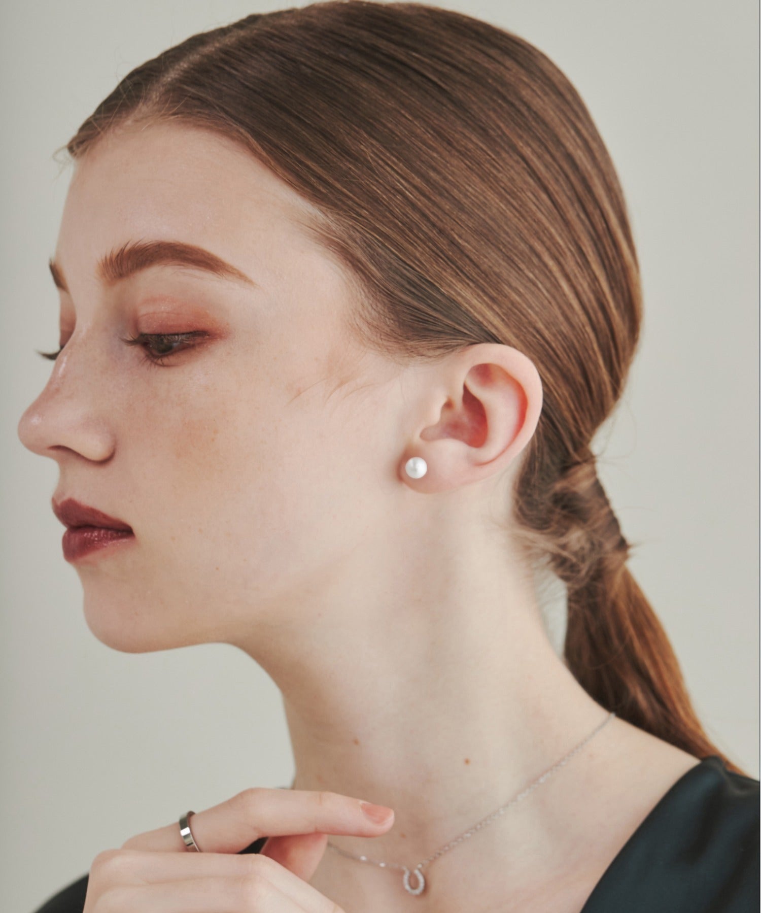 ciite' シーテ ピアス(両耳用) 【 金属アレルギー対応 】 シンプルパールピアス サージカルステンレス 8mm 10mm 12mm (両耳用)