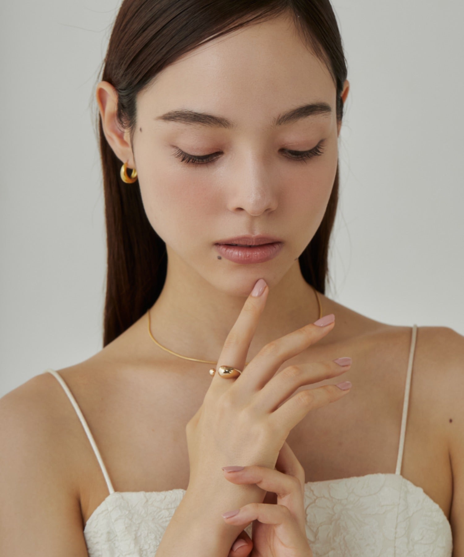 ciite' シーテ ネックレス 【 金属アレルギー対応 】ドロップリング / drop ring サージカルステンレス