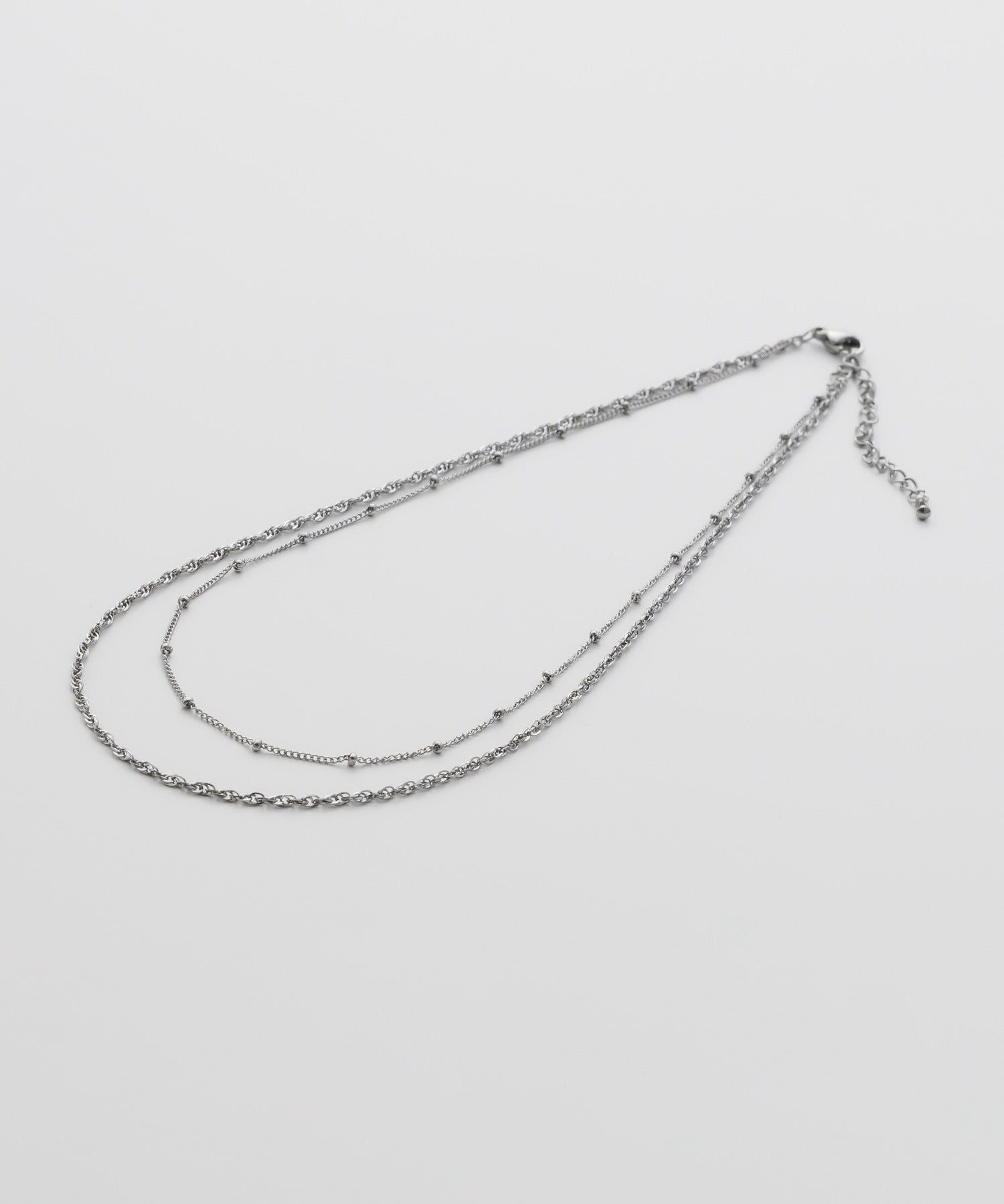 ciite' シーテ ネックレス 【 金属アレルギー対応 】 2連チェーンネックレス サージカルステンレス