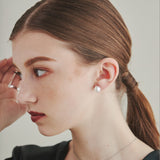 ciite' シーテ ピアス(両耳用) 【 金属アレルギー対応 】 シンプルパールピアス サージカルステンレス 8mm 10mm 12mm (両耳用)