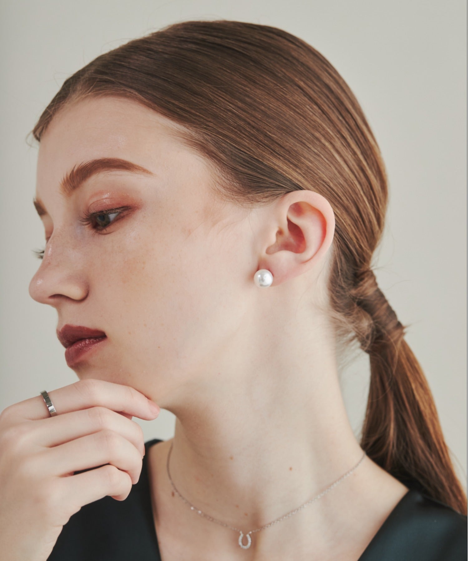ciite' シーテ ピアス(両耳用) 【 金属アレルギー対応 】 シンプルパールピアス サージカルステンレス 8mm 10mm 12mm (両耳用)
