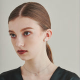 ciite' シーテ ピアス(両耳用) 【 金属アレルギー対応 】 シンプルパールピアス サージカルステンレス 8mm 10mm 12mm (両耳用)
