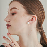 ciite' シーテ ピアス(両耳用) 【 金属アレルギー対応 】 シンプルパールピアス サージカルステンレス 8mm 10mm 12mm (両耳用)