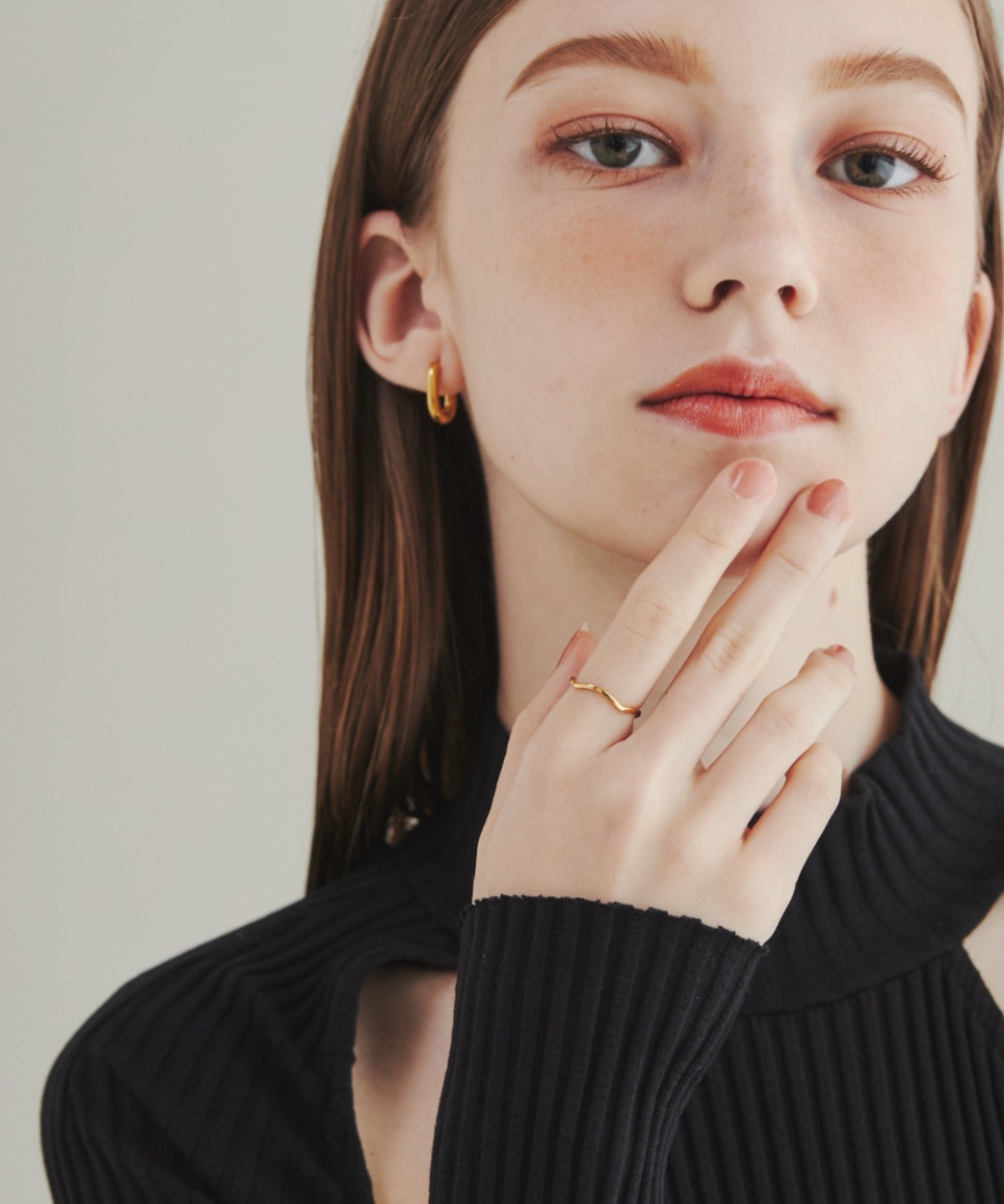 ciite' シーテ リング 【 金属アレルギー対応 】 うねりリング サージカルステンレス ゴールド