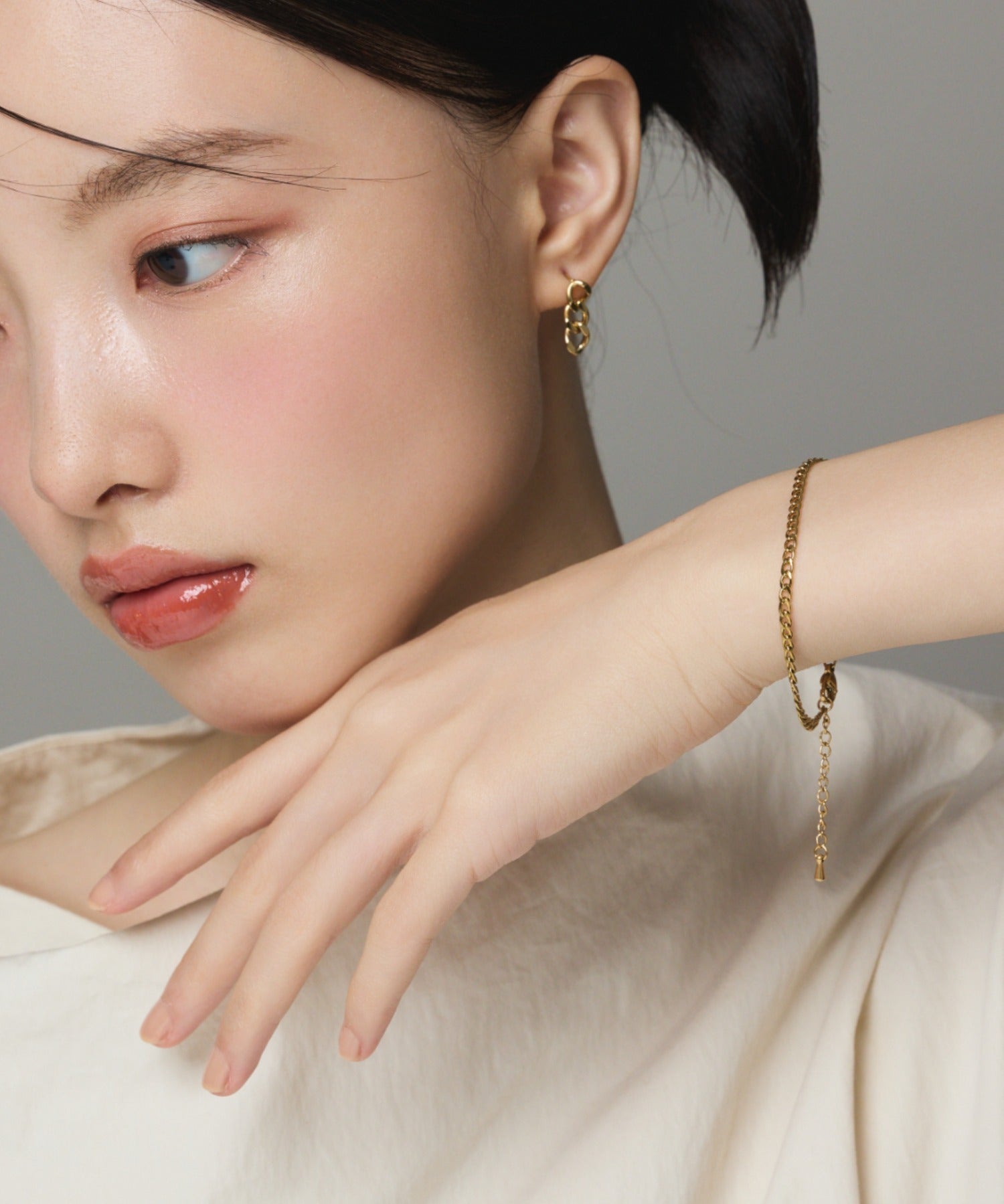 ciite' シーテ ブレスレット 【 金属アレルギー対応 】 シンプルチェーンブレスレット サージカルステンレス
