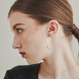 ciite' シーテ ピアス(両耳用) 【 金属アレルギー対応 】 シンプルフープピアス サージカルステンレス (両耳用) シルバー M