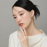 ciite' シーテ ピアス(両耳用) 【 金属アレルギー対応 】 ツイストフープピアス サージカルステンレス (両耳用)