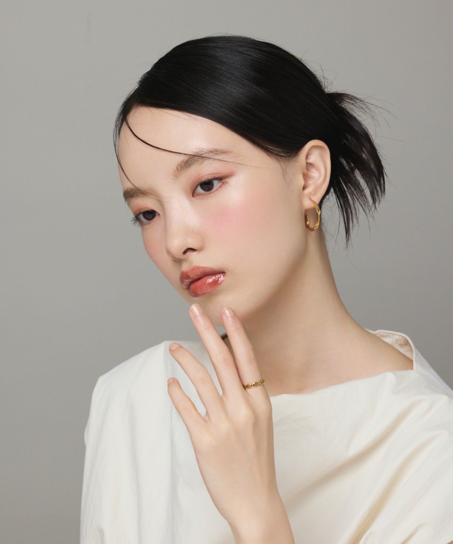 ciite' シーテ ピアス(両耳用) 【 金属アレルギー対応 】 ツイストフープピアス サージカルステンレス (両耳用)