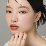 ciite' シーテ ピアス(両耳用) 【 金属アレルギー対応 】 ツイストフープピアス サージカルステンレス (両耳用)