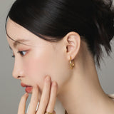 ciite' シーテ ピアス(両耳用) 【 金属アレルギー対応 】 ツイストフープピアス サージカルステンレス (両耳用)