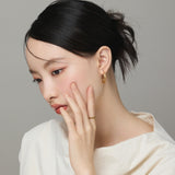 ciite' シーテ ピアス(両耳用) 【 金属アレルギー対応 】 ツイストフープピアス サージカルステンレス (両耳用)