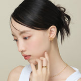 ciite' シーテ ピアス(両耳用) 【 金属アレルギー対応 】 リボンピアス サージカルステンレス (両耳用)