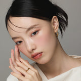 ciite' シーテ ピアス(両耳用) 【 金属アレルギー対応 】 ノットフープピアス サージカルステンレス (両耳用)