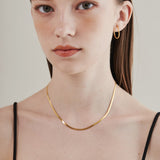 ciite' シーテ ネックレス 【 金属アレルギー対応 】 2.5mm スネークチェーンネックレス サージカルステンレス ゴールド