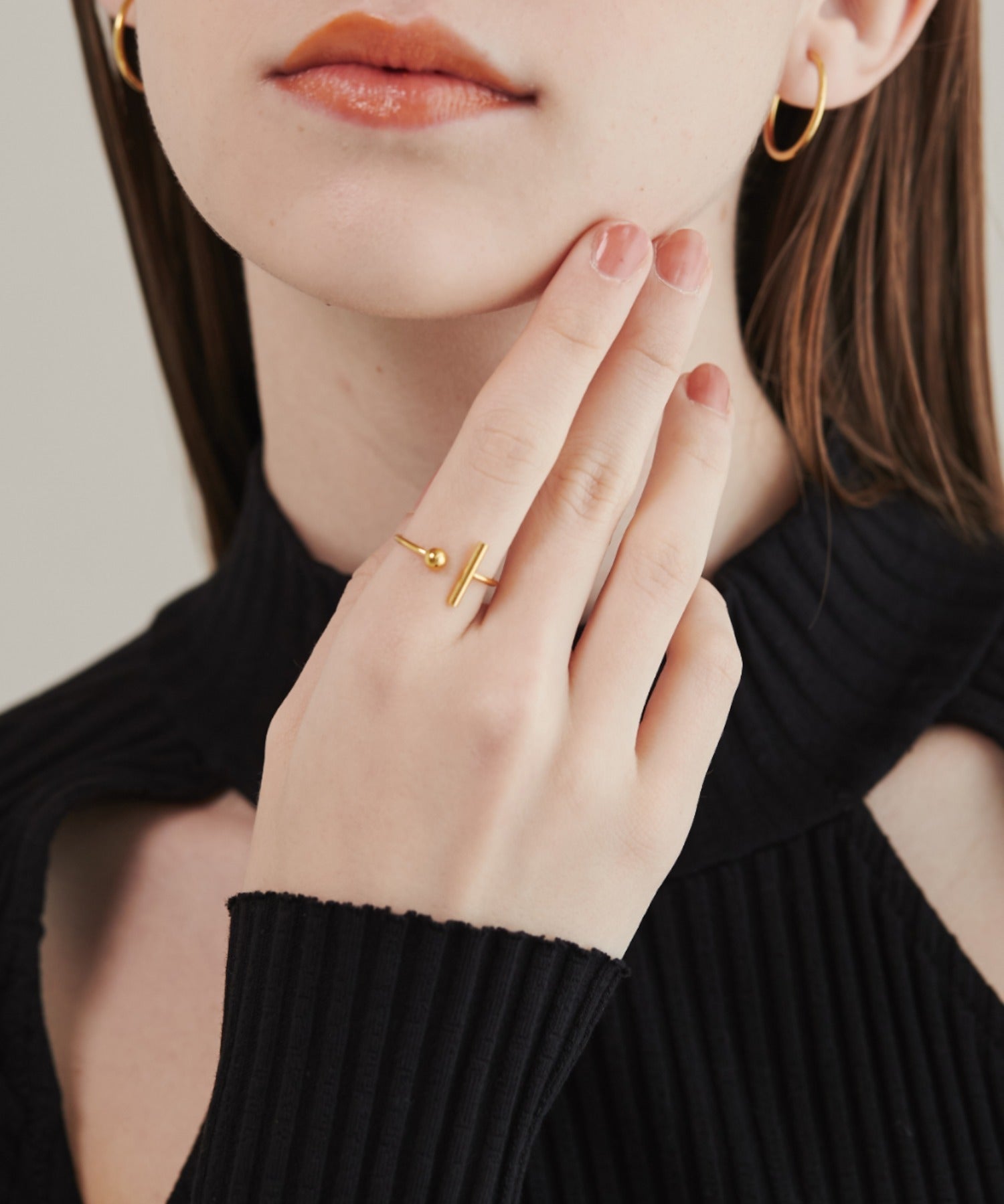 ciite' シーテ リング 【 金属アレルギー対応 】 ノンサイズリング サージカルステンレス ゴールド