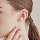 ciite' シーテ ピアス(両耳用) 【 金属アレルギー対応 】ドロップミニピアス サージカルステンレス (両耳用) シルバー FREE
