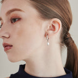 ciite' シーテ ピアス(両耳用) 【 金属アレルギー対応 】 淡水パールフープピアス サージカルステンレス (両耳用)