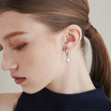 ciite' シーテ ピアス(両耳用) 【 金属アレルギー対応 】 淡水パールフープピアス サージカルステンレス (両耳用)