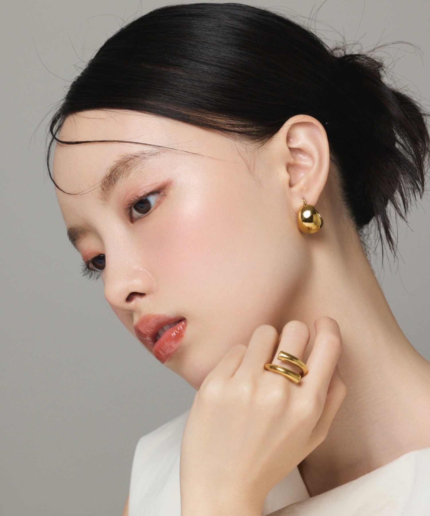 ciite' シーテ ピアス(両耳用) 【 金属アレルギー対応 】 ぷっくりフープピアス サージカルステンレス