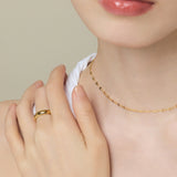ciite' シーテ ネックレス 【 金属アレルギー対応 】 グリッターチェーンネックレス サージカルステンレス