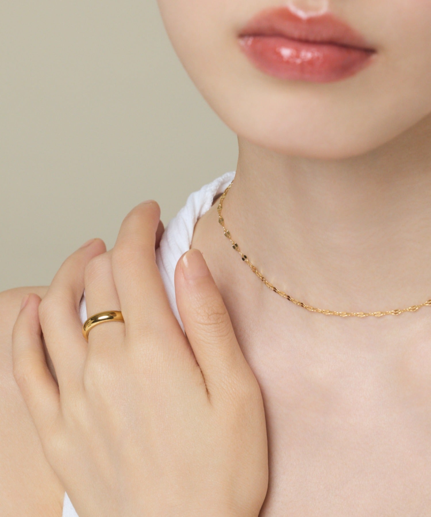 ciite' シーテ ネックレス 【 金属アレルギー対応 】 グリッターチェーンネックレス サージカルステンレス
