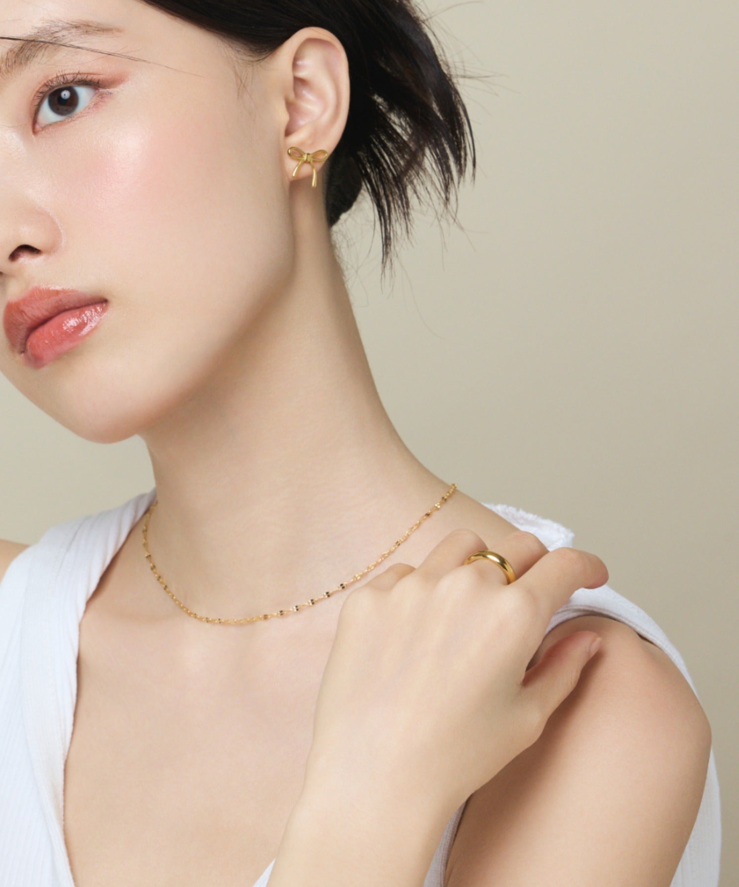 ciite' シーテ ネックレス 【 金属アレルギー対応 】 グリッターチェーンネックレス サージカルステンレス