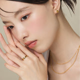 ciite' シーテ ネックレス 【 金属アレルギー対応 】 2連チェーンネックレス サージカルステンレス