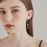 ciite' シーテ ピアス(両耳用) 【 金属アレルギー対応 】 モチーフロングピアス サージカルステンレス (両耳用)