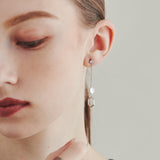 ciite' シーテ ピアス(両耳用) 【 金属アレルギー対応 】 モチーフロングピアス サージカルステンレス (両耳用) シルバー FREE