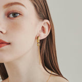 ciite' シーテ ピアス(両耳用) 【 金属アレルギー対応 】 モチーフロングピアス サージカルステンレス (両耳用) ゴールド FREE