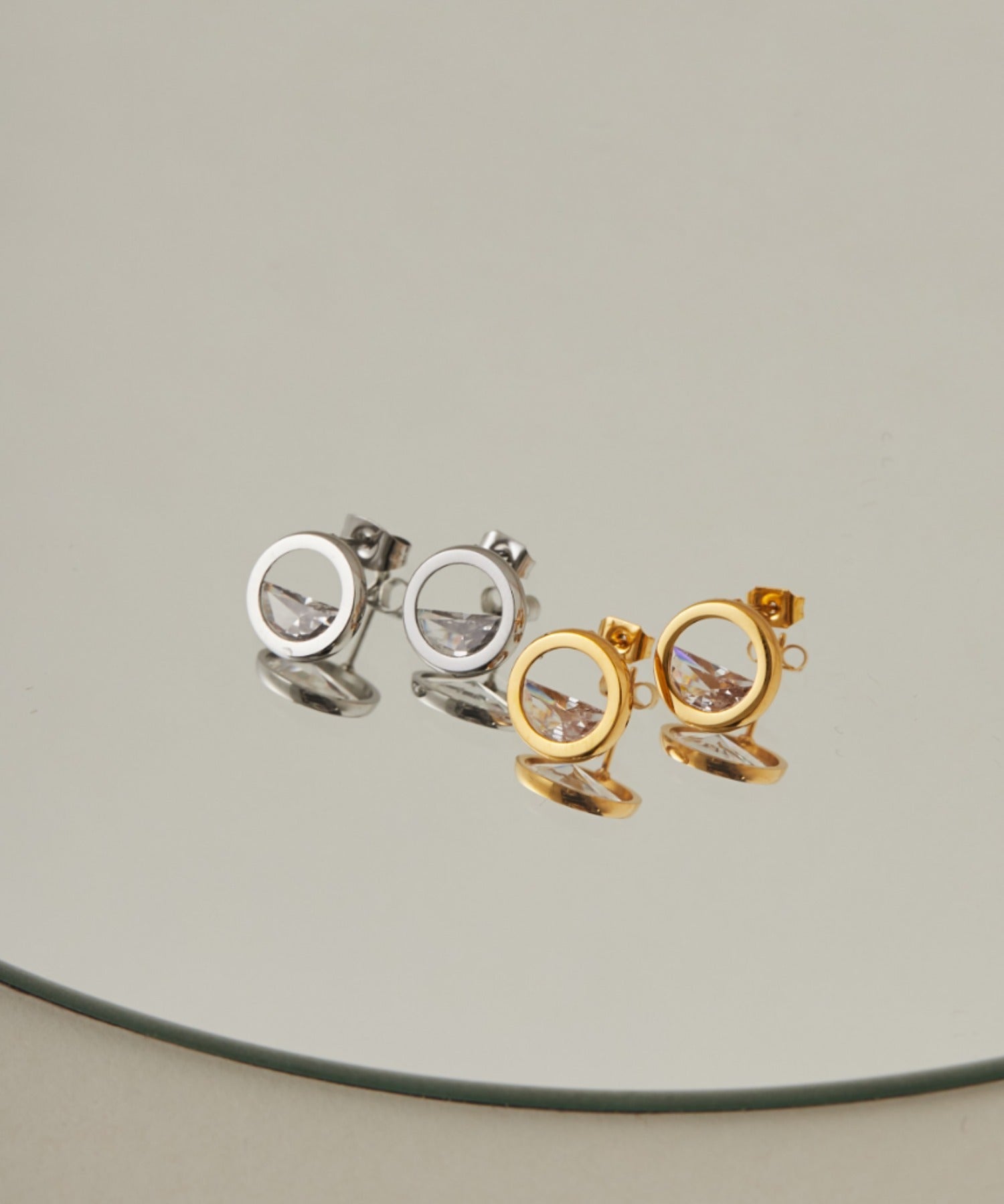 ciite' シーテ ピアス(両耳用) 【 金属アレルギー対応 】 サークルピアス サージカルステンレス (両耳用)