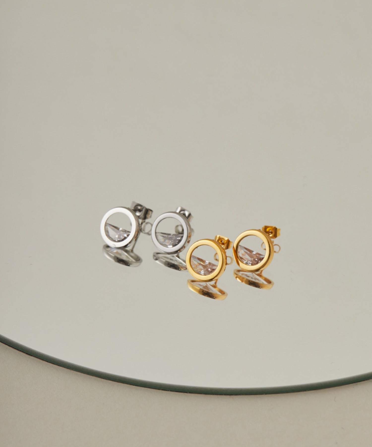 ciite' シーテ ピアス(両耳用) 【 金属アレルギー対応 】 サークルピアス サージカルステンレス (両耳用)