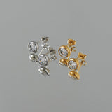 ciite' シーテ ピアス(両耳用) 【 金属アレルギー対応 】 ジルコニア ミニピアス サージカルステンレス (両耳用)