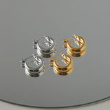 ciite' シーテ ピアス(両耳用) 【 金属アレルギー対応 】 シンプルリングフープピアス サージカルステンレス (両耳用)