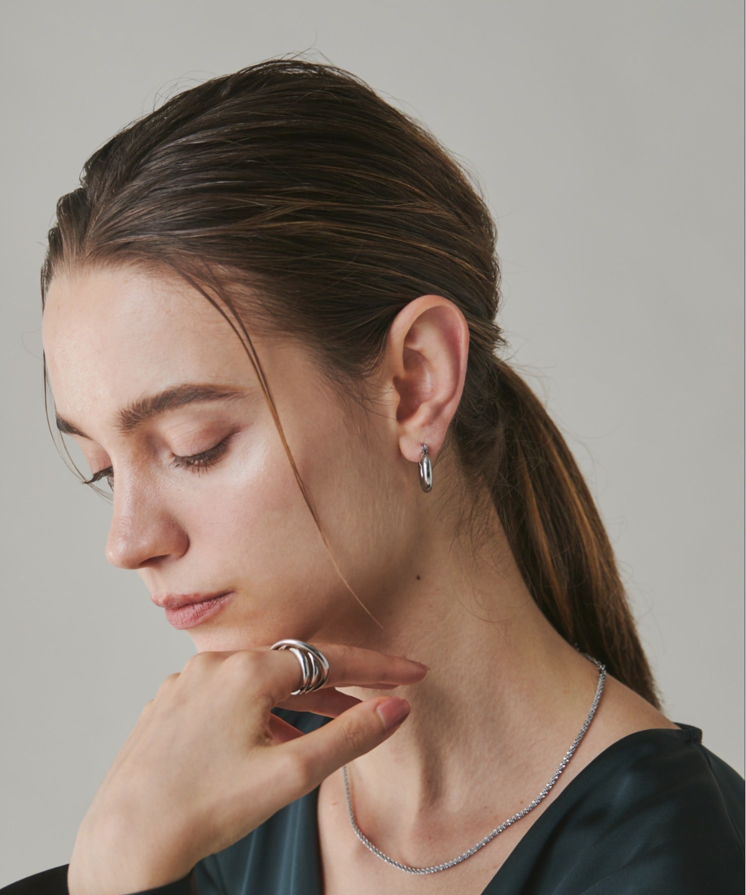 ciite' シーテ ピアス(両耳用) 【 金属アレルギー対応 】 シンプルリングフープピアス サージカルステンレス (両耳用)
