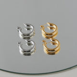 ciite' シーテ ピアス(両耳用) 【 金属アレルギー対応 】 シンプルリングフープピアス サージカルステンレス (両耳用)