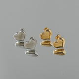 ciite' シーテ ピアス(両耳用) 【 金属アレルギー対応 】 ミニハートピアス サージカルステンレス (両耳用)