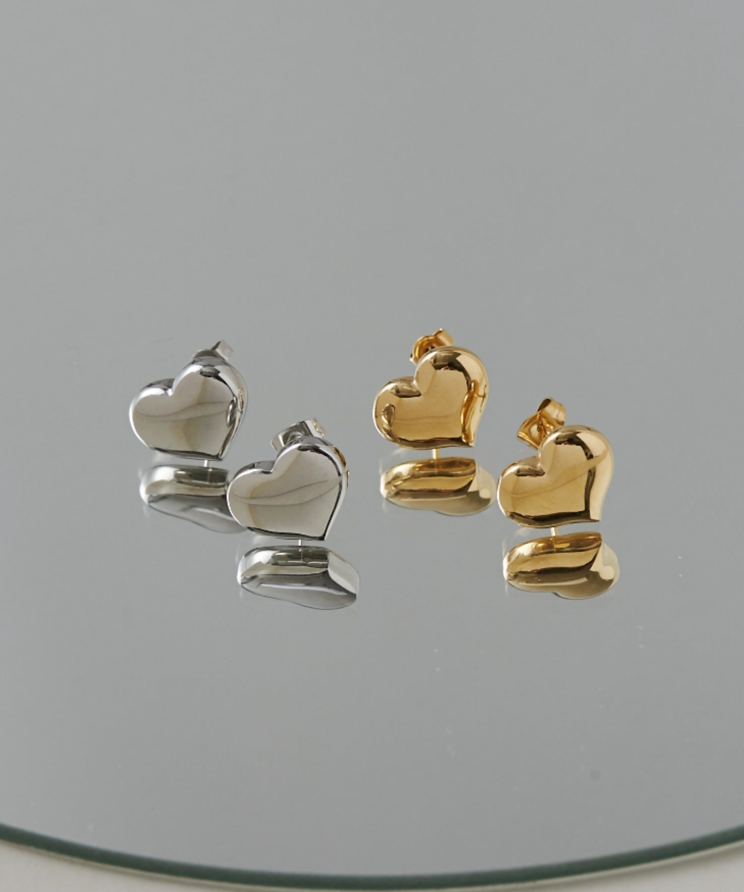 ciite' シーテ ピアス(両耳用) 【 金属アレルギー対応 】 ミニハートピアス サージカルステンレス (両耳用)