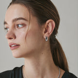 ciite' シーテ ピアス(両耳用) 【 金属アレルギー対応 】 シンプルオーバル ミニピアス サージカルステンレス (両耳用)