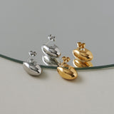 ciite' シーテ ピアス(両耳用) 【 金属アレルギー対応 】 シンプルニュアンスミニピアス サージカルステンレス (両耳用)