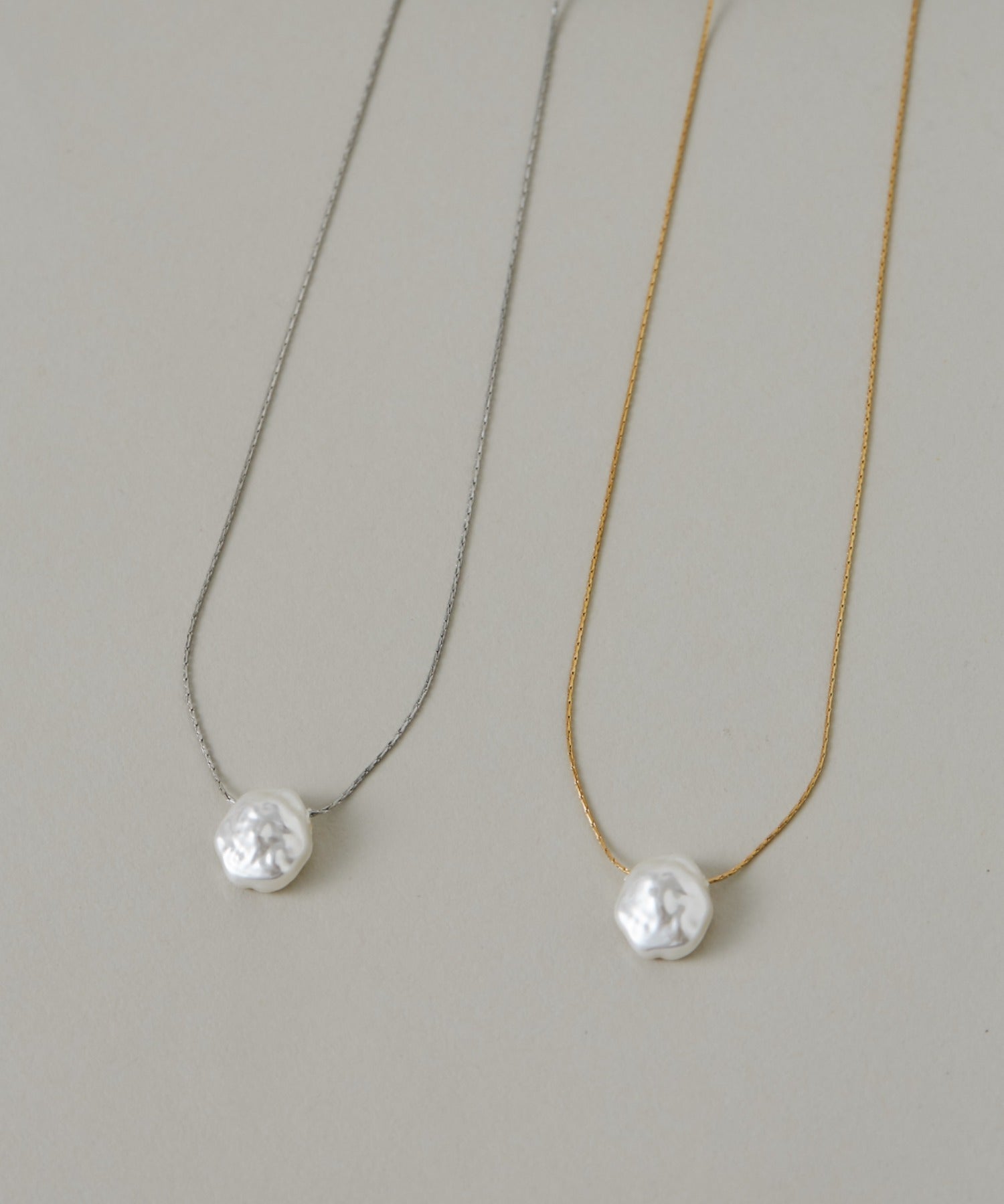 ciite' シーテ ネックレス 【 金属アレルギー対応 】 シンプルパールネックレス サージカルステンレス