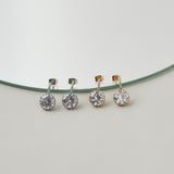 ciite' シーテ ピアス(両耳用) 【 金属アレルギー対応 】 ビジューモチーフピアス サージカルステンレス (両耳用)