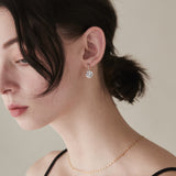 ciite' シーテ ピアス(両耳用) 【 金属アレルギー対応 】 ビジューモチーフピアス サージカルステンレス (両耳用)