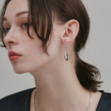 ciite' シーテ ピアス(両耳用) 【 金属アレルギー対応 】 ドロップニュアンス ピアス サージカルステンレス (両耳用) シルバー FREE