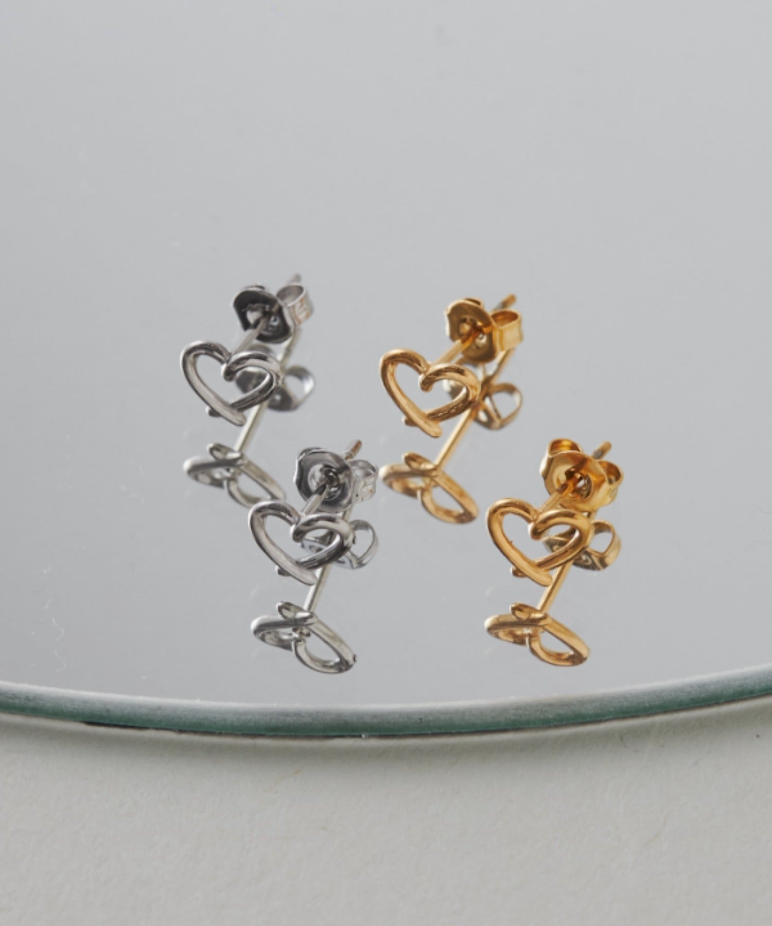 ciite' シーテ ピアス(両耳用) 【 金属アレルギー対応 】 ミニハートピアス サージカルステンレス (両耳用)