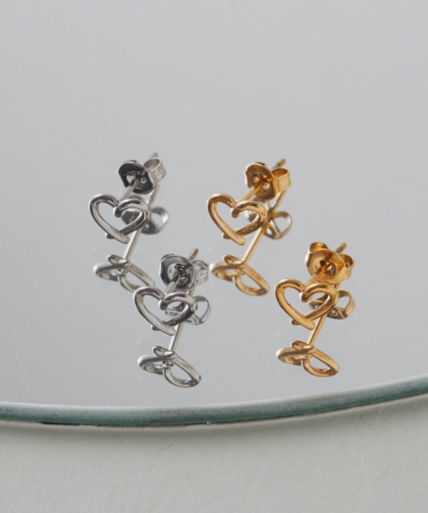 ciite' シーテ ピアス(両耳用) 【 金属アレルギー対応 】 ミニハートピアス サージカルステンレス (両耳用)